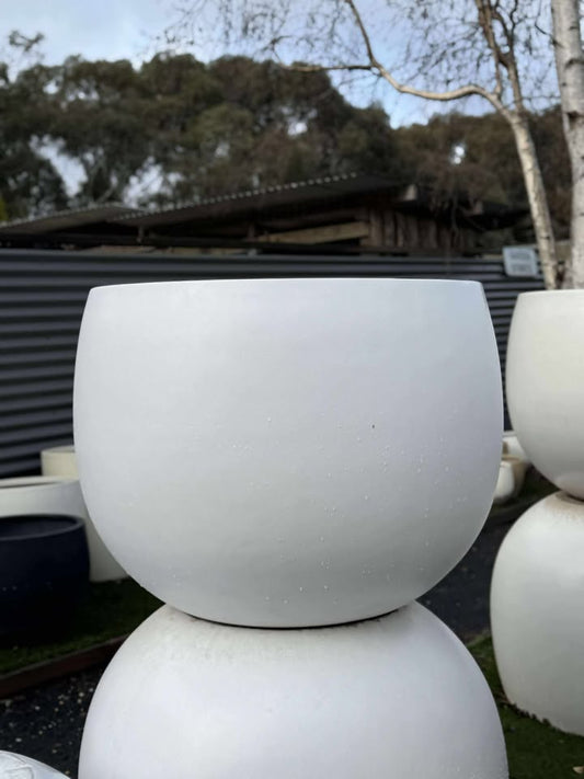 MEGA BELLY POT WHITE LARGE