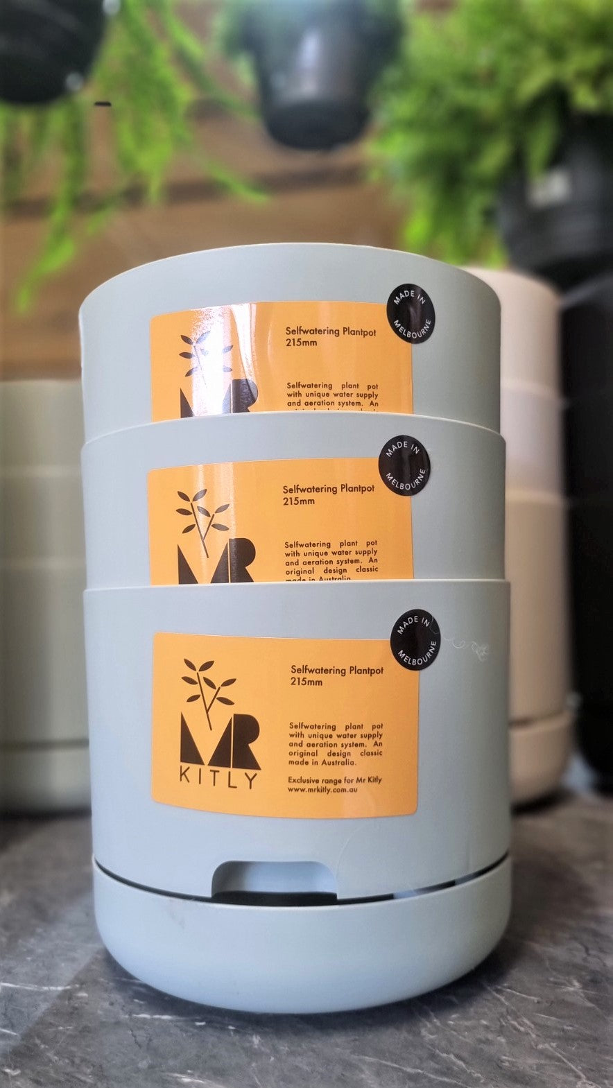 MR KITLY SELFWATERING POT 215MM FOG