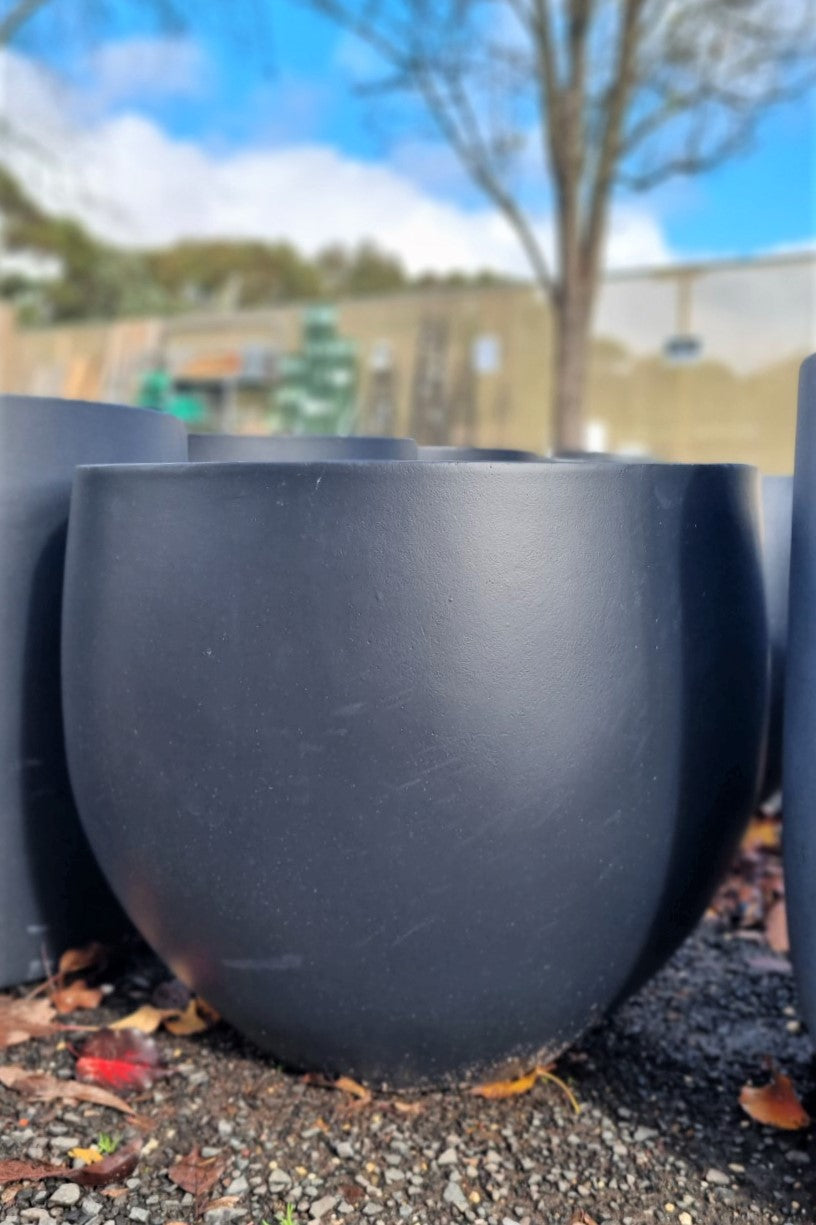 URBANSTYLE OLIVE POT MATT BLACK LARGE