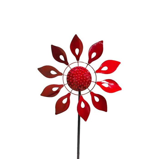 Dahlia Wind Spinner Red