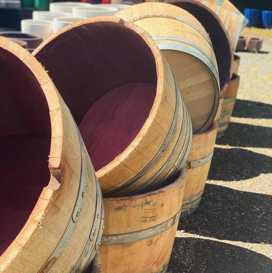 WINE BARREL HALF LARGE