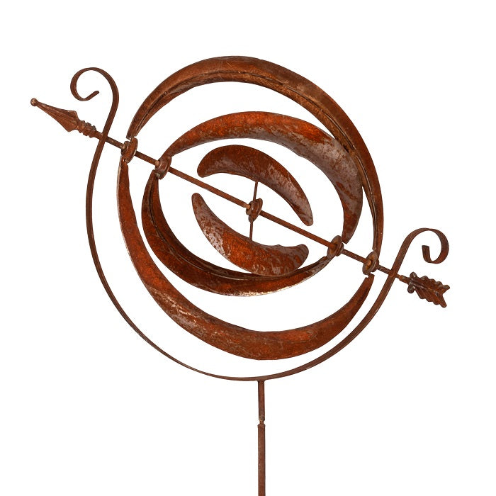 Orb Rust Wind Spinner